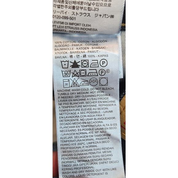 Levi's 514 Straight Fit Mens Dark Blue Jeans 33x34 - Picture 4 of 5